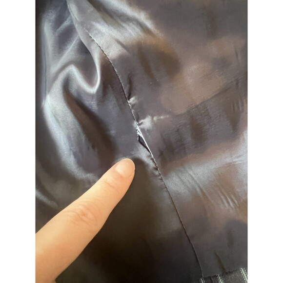 J Crew Blazer Women 6 Navy Blue Pin Striped Jacket‎ Business - Picture 5 of 5